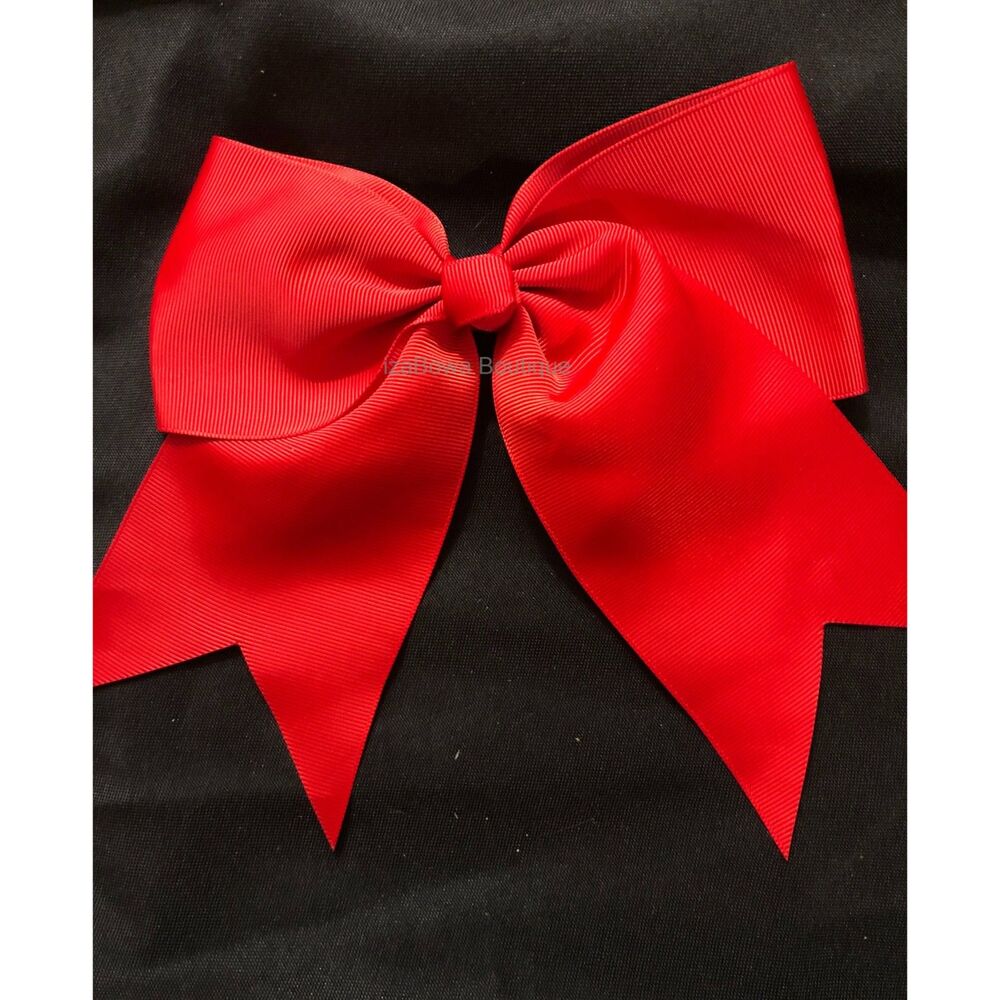Red Solid Cheer Bow  5B2196  Handmade NWT Boutique